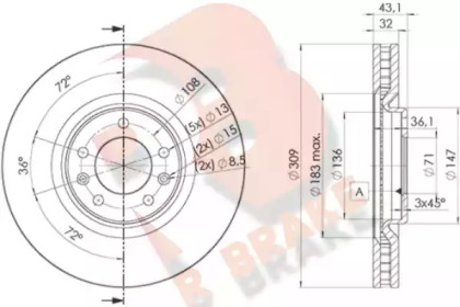 R BRAKE 78RBD24687