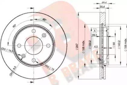 R BRAKE 78RBD24694