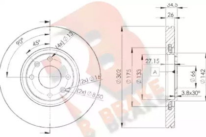 R BRAKE 78RBD24698