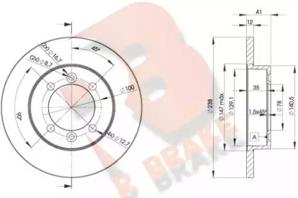 R BRAKE 78RBD24706