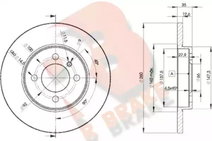 R BRAKE 78RBD24747