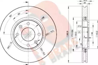 R BRAKE 78RBD24752