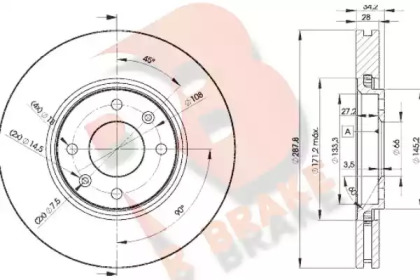 R BRAKE 78RBD24753