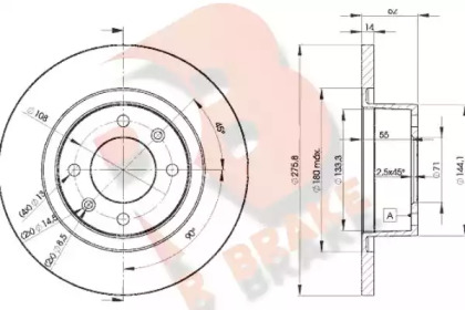 R BRAKE 78RBD24754