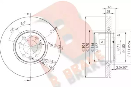 R BRAKE 78RBD24755