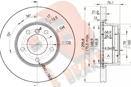 R BRAKE 78RBD14839