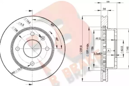 R BRAKE 78RBD24844