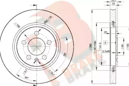 R BRAKE 78RBD25031