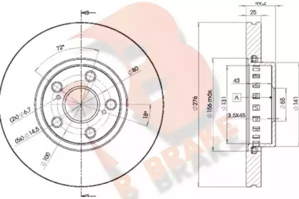 R BRAKE 78RBD25060