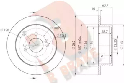 R BRAKE 78RBD25102