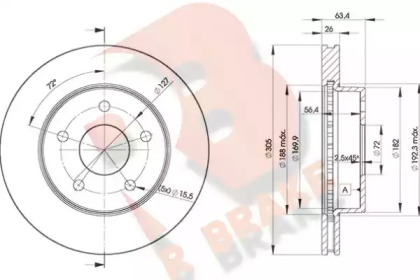 R BRAKE 78RBD25117