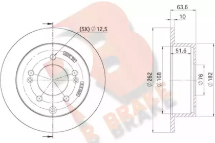 R BRAKE 78RBD25169