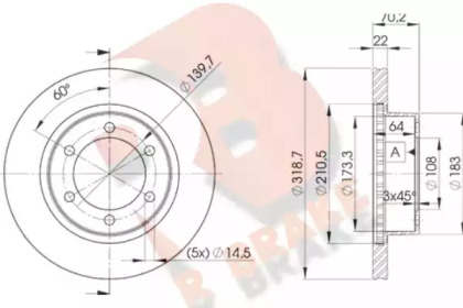 R BRAKE 78RBD25210