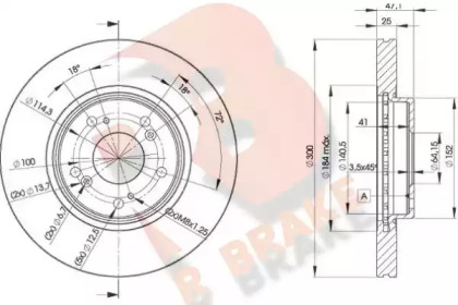 R BRAKE 78RBD25251