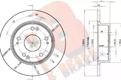 R BRAKE 78RBD25252