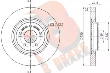 R BRAKE 78RBD25271