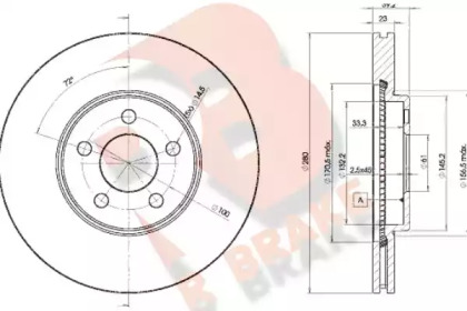 R BRAKE 78RBD25300