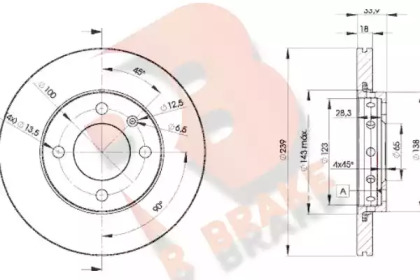 R BRAKE 78RBD25303