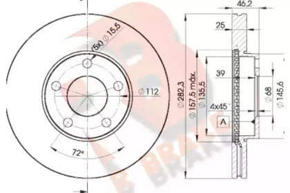 R BRAKE 78RBD25306