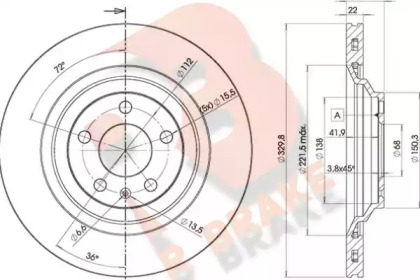 R BRAKE 78RBD25314