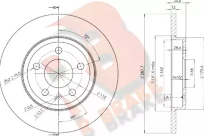 R BRAKE 78RBD25316