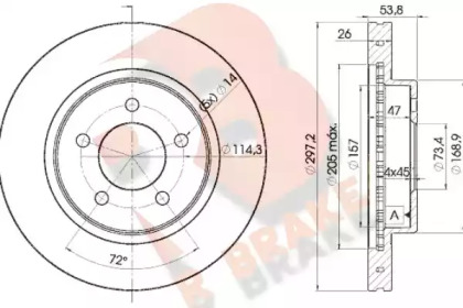 R BRAKE 78RBD25386
