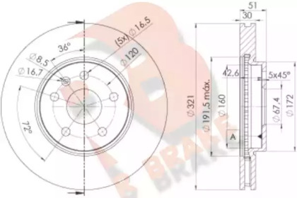 R BRAKE 78RBD25387