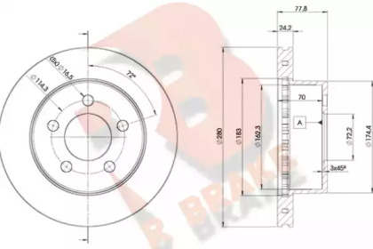 R BRAKE 78RBD15396