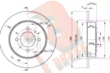 R BRAKE 78RBD25401