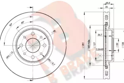 R BRAKE 78RBD25546