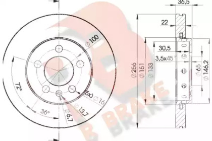 R BRAKE 78RBD25602