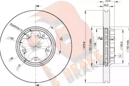 R BRAKE 78RBD25612