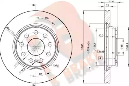 R BRAKE 78RBD25614