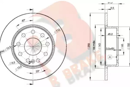 R BRAKE 78RBD25616