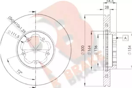 R BRAKE 78RBD25630