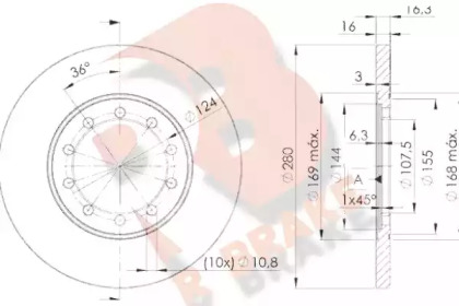 R BRAKE 78RBD25631