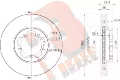 R BRAKE 78RBD25632