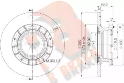 R BRAKE 78RBD25633