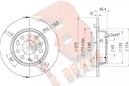 R BRAKE 78RBD25637