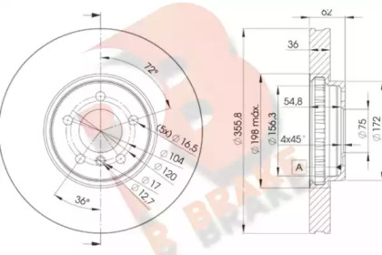 R BRAKE 78RBD15684