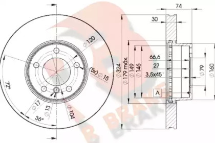 R BRAKE 78RBD25859