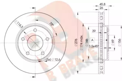 R BRAKE 78RBD25923