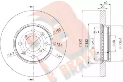 R BRAKE 78RBD26035