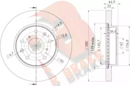 R BRAKE 78RBD26041