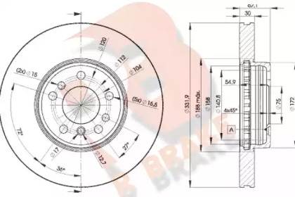 R BRAKE 78RBD26045