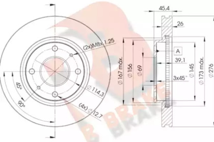 R BRAKE 78RBD26070