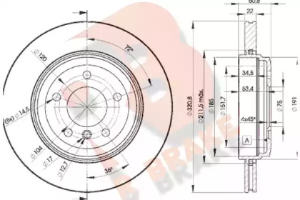 R BRAKE 78RBD26073