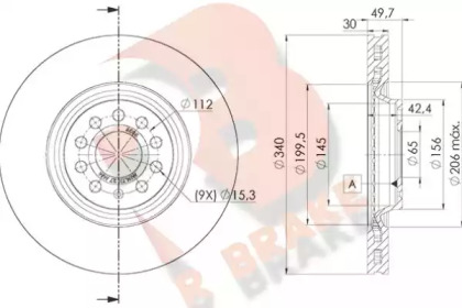 R BRAKE 78RBD26085