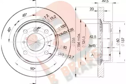 R BRAKE 78RBD26101