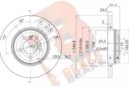 R BRAKE 78RBD26129